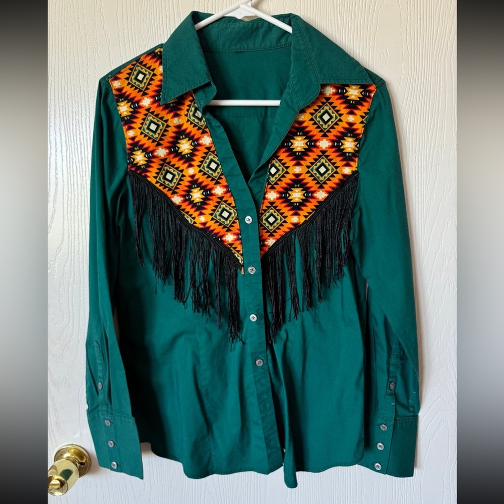 Fringe cowgirl shirt